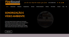 Desktop Screenshot of finesound.com.br