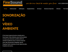 Tablet Screenshot of finesound.com.br